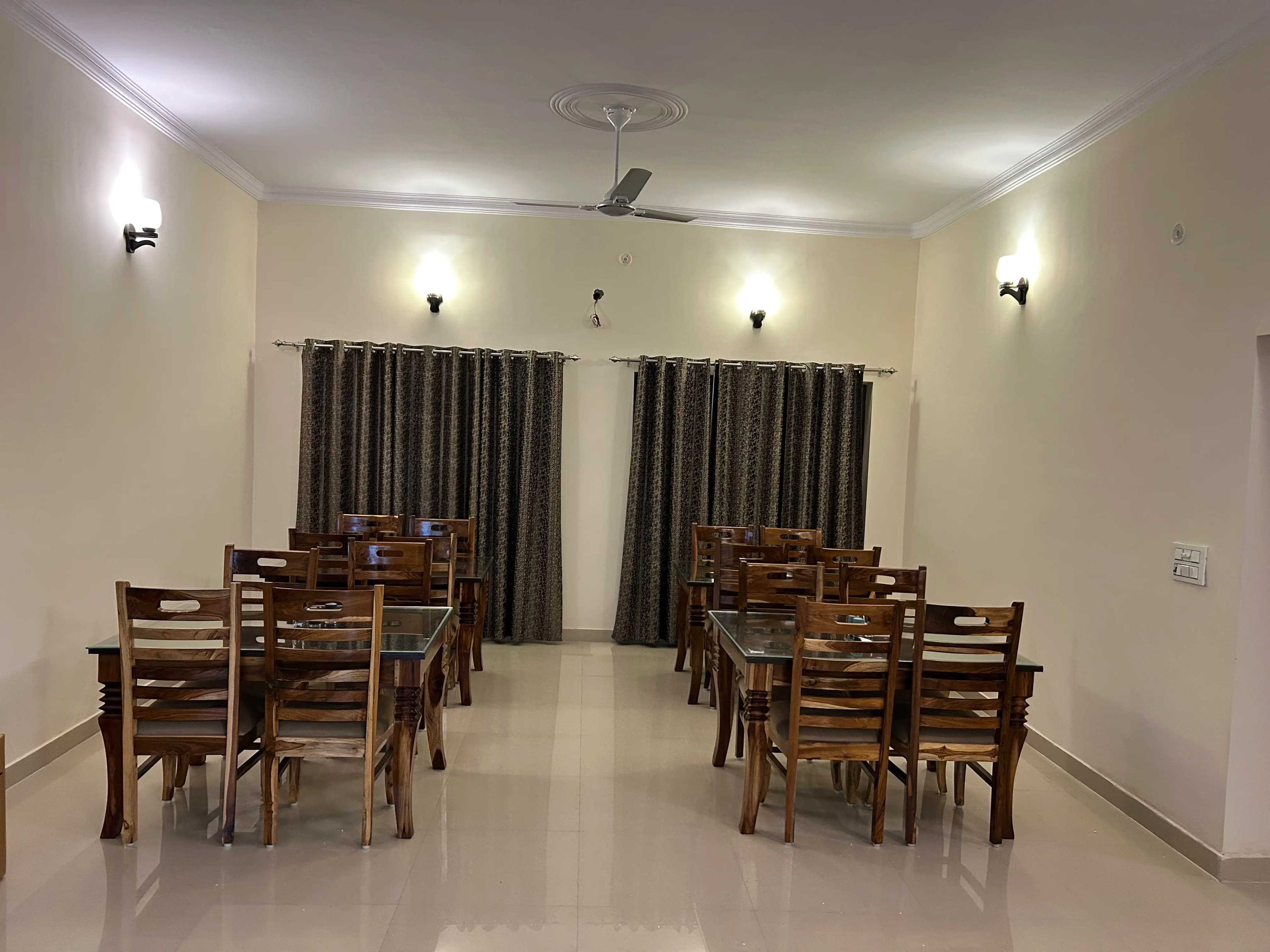 Spacious family dining area